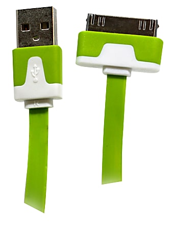 Wireless Gear USB Cable For Apple® iPod®, iPhone® And iPad®, Green