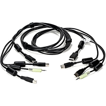 Vertiv Avocent USB Keyboard and Mouse, DisplayPort and Audio Cable, 6 ft.  - CBL0104