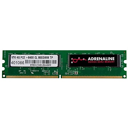 Arqueológico sello Meandro VisionTek 4GB DDR2 800 MHz PC2 6400 CL5 DIMM Desktop DDR2 RAM 4GB 800MHz  DIMM PC2 6400 Desktop Memory Module 240 pin CL 5 Unbuffered Non ECC 1.8V  900559 - Office Depot