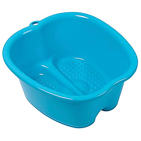 AllSett Health® Extra-Large Foot-Soaking Bath Basin, 7”H x 10-1/2”W x 11”D, Blue