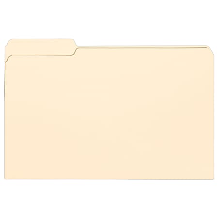Smead® Selected Tab Position Manila File Folders, Legal Size, 1/3 Cut, Position 1, Pack Of 100