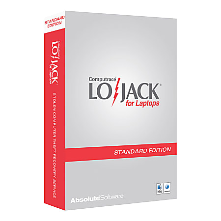 Absolute® Software Lojack For Laptops Standard 3 Year For Mac, Traditional Disc