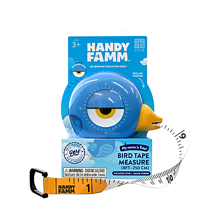 Handy Famm Soft Tape Bird 3-In-1 Tape Measure, Blue