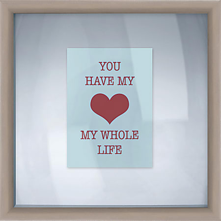 PTM Images Photo Frame, My Heart, 14"H x 1 1/4"W x 14"D, Silver