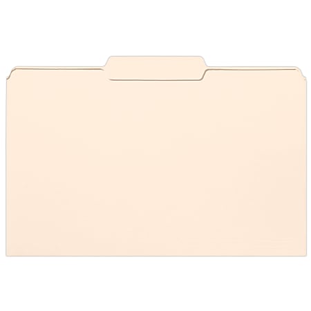 Smead® Selected Tab Position Manila File Folders, Legal Size, 1/3 Cut, Position 2, Pack Of 100