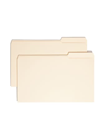 Smead® Selected Tab Position Manila File Folders, Legal Size, 1/3 Cut, Position 2, Pack Of 100