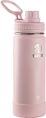 Takeya Actives Straw Reusable Water Bottle 24 Oz Blush - Office Depot