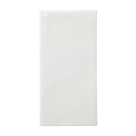 Linen-Like 1-Ply Napkins, 8-1/2" x 4-1/4", White, Case Of 300 Napkins