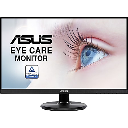 Asus VA24DQ 24" Class Full HD LCD Monitor - 16:9 - Black - 23.8" Viewable - In-plane Switching (IPS) Technology - LED Backlight - 1920 x 1080 - 16.7 Million Colors - Adaptive Sync/FreeSync - 250 Nit Maximum - 75 Hz Refresh Rate - HDMI - VGA - DisplayPort