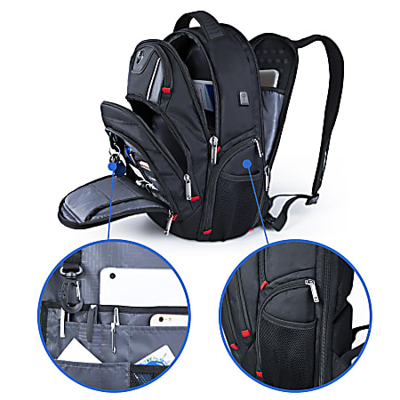 SwissDigital Circuit Business Backpack With 15.6 Laptop Pocket