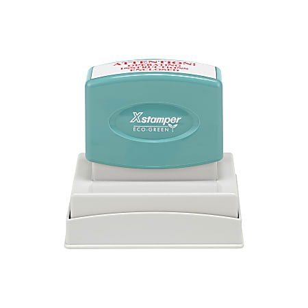 Custom ECO-GREEN Xstamper® Pre-Inked Stamp, N22, 65% Recycled, 1-15/16" x 2-5/16" Impression