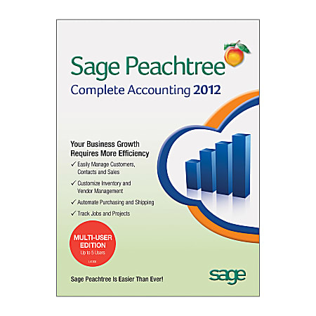 Sage Peachtree Premium Accounting For Manufacturing 2012, Traditional Disc