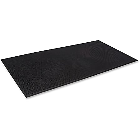 Crown Mats Mat-A-Dor Rubber Fingertip Scraper Mat - Entryway, Floor, Home, Office, Indoor, Outdoor - 72" Length x 36" Width x 0.63" Thickness - Rectangle - Rubber - Black