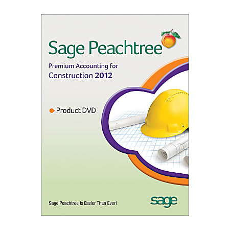 Sage Peachtree Premium Accounting For Construction 2012, Traditional Disc