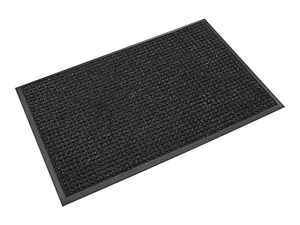Crown Super-Soaker - Floor mat for airport, hospital, retail store, school, shopping mall, university - rectangular - waffle - charcoal