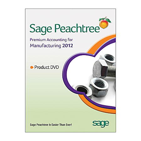 Sage Peachtree Premium Accounting For Manufacturing 2012, Traditional Disc