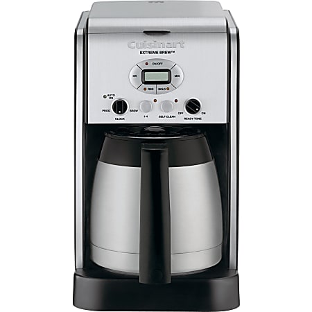 Cuisinart Extreme Brew DCC-2750 Brewer - Programmable - 10 Cup(s) - Multi-serve - Coffee Strength Setting - Silver - Stainless Steel, Charcoal, ABS Plastic