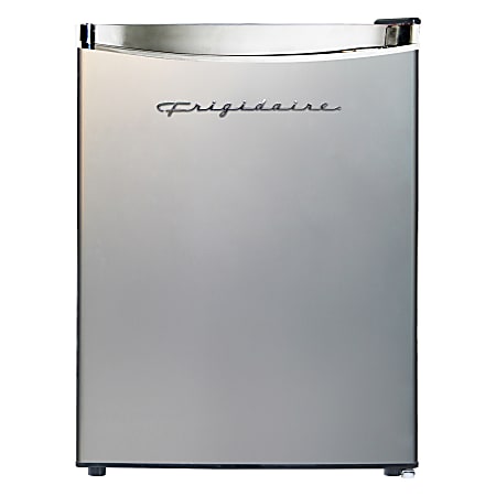 Frigidaire&reg; 2.5 Cu. Ft. Compact Retro Platinum Mini Refrigerator, Silver