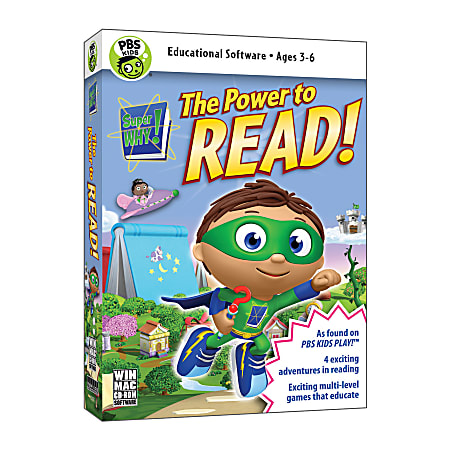 SUPER WHY The Power To Read, For PC/Mac, Traditional Disc