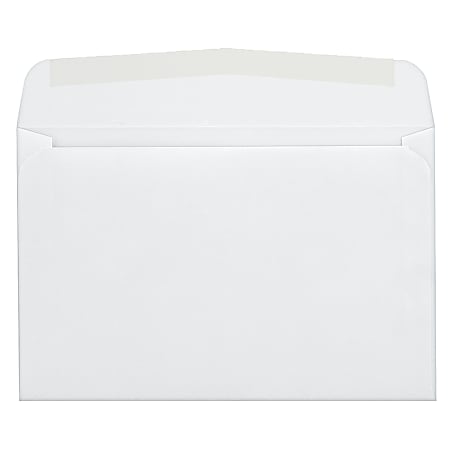 Quality Park® Invitation And Greeting Card Envelopes, 5 3/4" x 8 3/4", White, Box Of 100