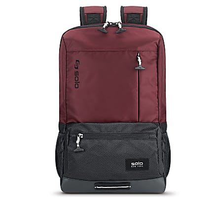 Solo New York Draft Laptop Backpack, Burgundy