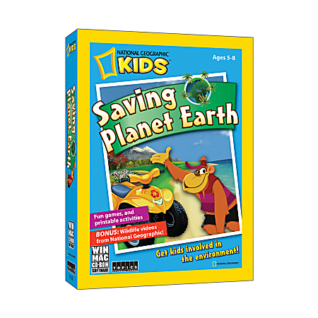 National Geographic Kids: Saving Planet Earth, For PC/Mac, Traditional Disc