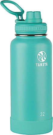 Takeya Actives Spout Reusable Water Bottle, 32 Oz, Teal