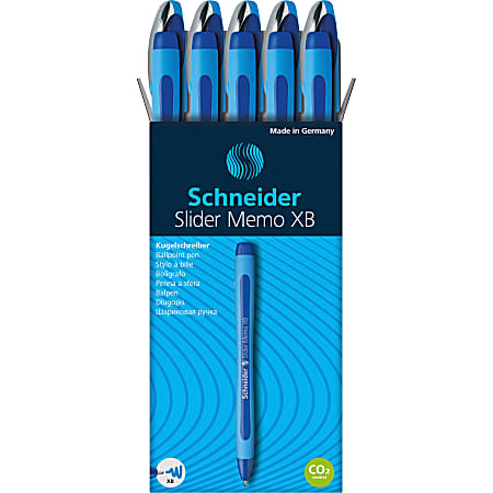 Rediform® Schneider Slider Memo XB Ballpoint Pens, Extra