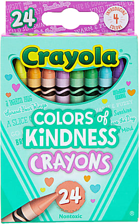Crayola® Colors of Kindness Crayons, Assorted Colors, Box Of 24 Crayons