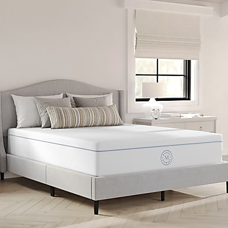 Martha Stewart SleepComplete 12 Inch Medium Firm Hybrid Pocket Spring and Foam Dual Action Cooling Mattress with Breathable CoolWeave Jacquard Knitted Top, Queen