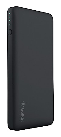 Belkin® Pocket Power Portable Charger, 5,000 mAh, Black, F7U019BTBLK
