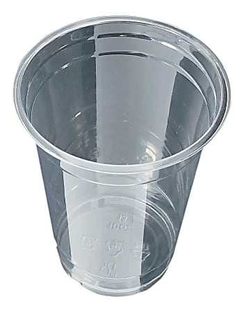 Edris Plastics PET Tall Cups, 10 Oz, Clear, Carton Of 1,000 Cups