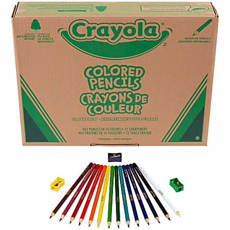 Crayola Classpack Color Pencils Set Of 462 - Office Depot