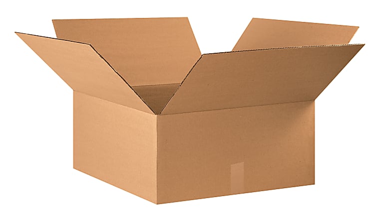 Partners Brand Corrugated Cartons, 22" x 22" x 10", Kraft, Pack Of 15