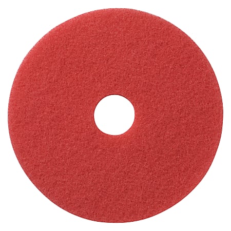 Americo® Buffing Floor Pad, 20" Diameter, Red, Box Of 5