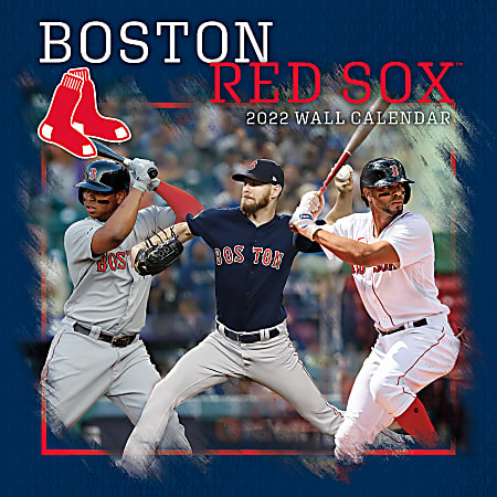 Lang Turner Licensing Monthly Wall Calendar, 12" x 24", Boston Red Sox, January To December 2022
