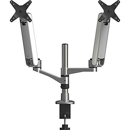 Kantek MA320 Mounting Arm for Monitor - Silver - TAA Compliant - 2 Display(s) Supported - 30" Screen Support - Aluminum, Steel - 1 Each