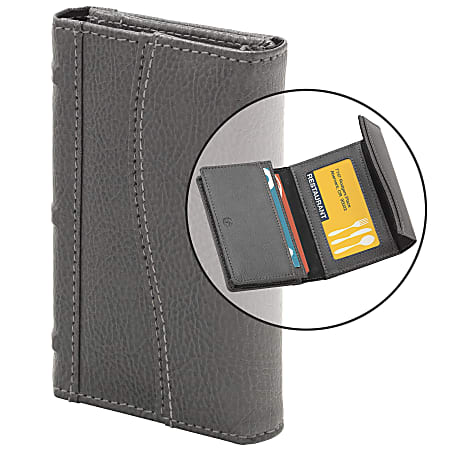 FORAY™ Business Card Wallet, Gray