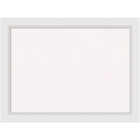 Amanti Art Cork Bulletin Board, 32" x 24", White, Blanco White Wood Frame