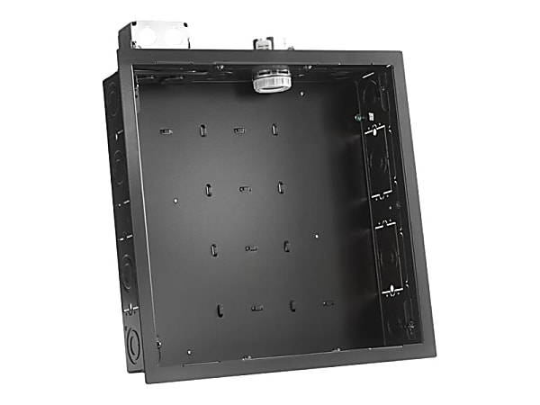 Chief Proximity Large In-Wall Storage Box for Flat Panel Displays - Black - Storage box - for audio/video components - black - in-wall mounted - for Fusion MTM3029, MTM3241; Large FUSION Portrait Tilt Wall Mount LTMPU; Thinstall TS525