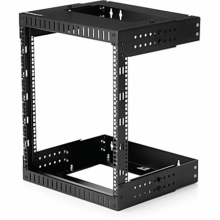 StarTech.com 12U Wallmount Server Rack- Equipment rack - 12 - 20 in. Depth - Mount your server or networking equipment to the wall, using this adjustable 12U open frame rack - Easy installation with mounting points positioned 12 and 16 in. apart to match