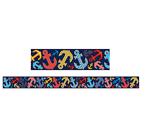Teacher Created Resources Border Trim, Straight, 3" x 35", Anchors, Pack Of 12