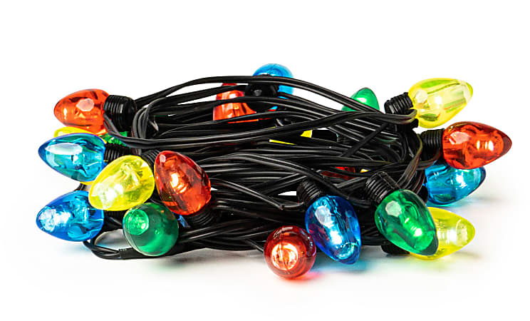 DM Merchandising Lotsa LITES Indoor String Of Holiday Lights, 9', Multicolor, Strand Of 20 Lights