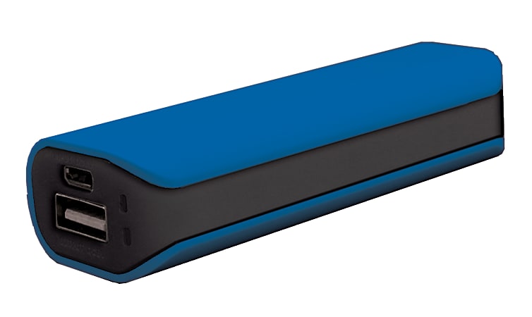 Wireless Gear Portable Power Bank With 1800mAh Battery Blue - Office Depot
