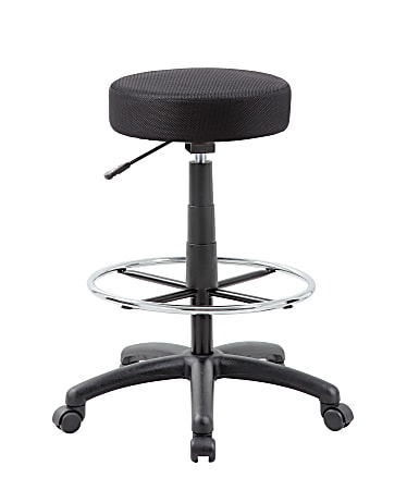 Boss Office Products DOT Mesh Stool, Black