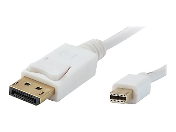 Comprehensive - DisplayPort cable - Mini DisplayPort (M) to DisplayPort (M) - 10 ft - molded - snow white
