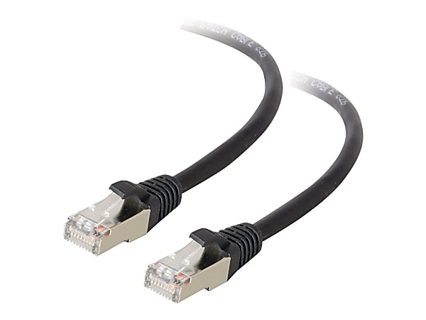 C2G 75ft Cat5e Snagless Shielded (STP) Ethernet Network Patch Cable - Black - Patch cable - RJ-45 (M) to R - 28705