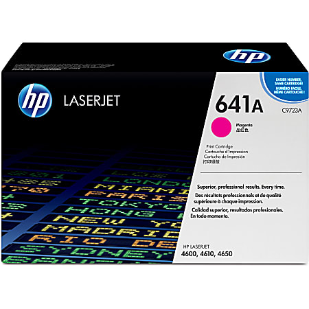 HP 641A Magenta Toner Cartridge, C9723A