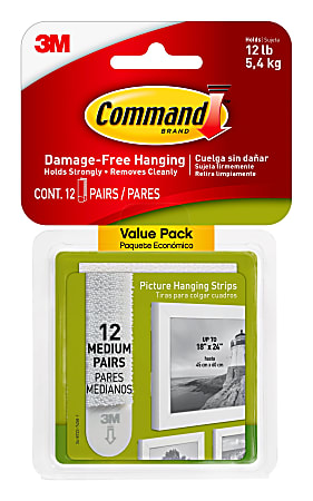 Command Medium Refill Adhesive Strips for Wall Hooks, Damage Free