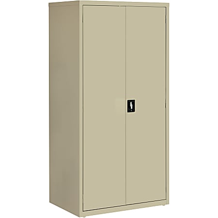 Lorell® Fortress Series 24"D Steel Storage Cabinet, Fully Assembled, 5-Shelf, Putty